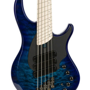 Dingwall Combustion 5-String Bass Guitar in Indigo Burst with Quilted Maple Top & Maple Fingerboard