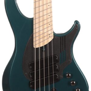 Dingwall NG-3 5-String Electric Bass Guitar in Gloss Black and Forest Green with Maple Fingerboard (38014)