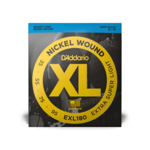 DAddario EXL180 Nickel Wound Bass Guitar Strings, EXTRA SUPER Light, 35-95 , Long Scale