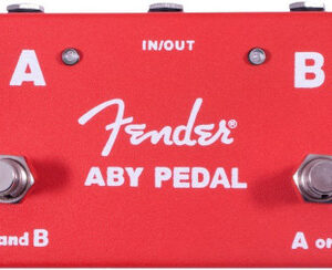 Fender 2-Switch ABY Switcher Pedal in Red