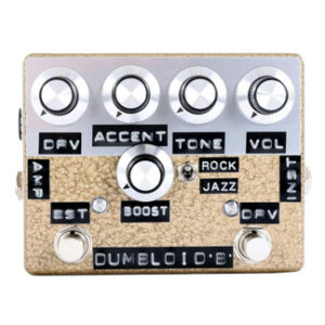 Shin's Music Dumbloid Boost Overdrive Pedal in Gold Hammertone