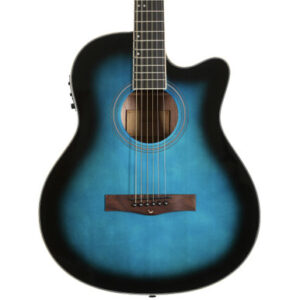 EastCoast G1CE Grand Auditorium Blue Burst Electro Acoustic