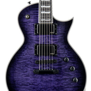 ESP LTD EC-1000 QM Electric Guitar in See Thru Purple Sunburst