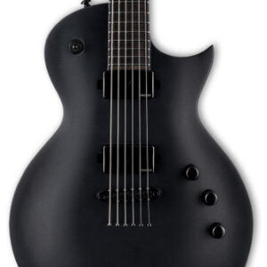 ESP LTD Deluxe EC-1000 Baritone Electric Guitar in Charcoal Metallic Satin