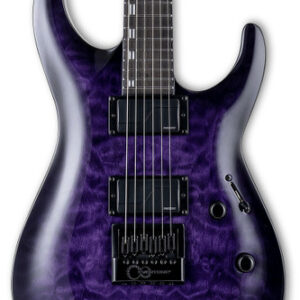 ESP LTD Deluxe H-1000 EverTune Electric Guitar in See Through Purple Sunburst
