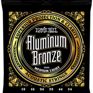 Ernie Ball 2566 Aluminium Bronze Medium-Light Acoustic Guitar