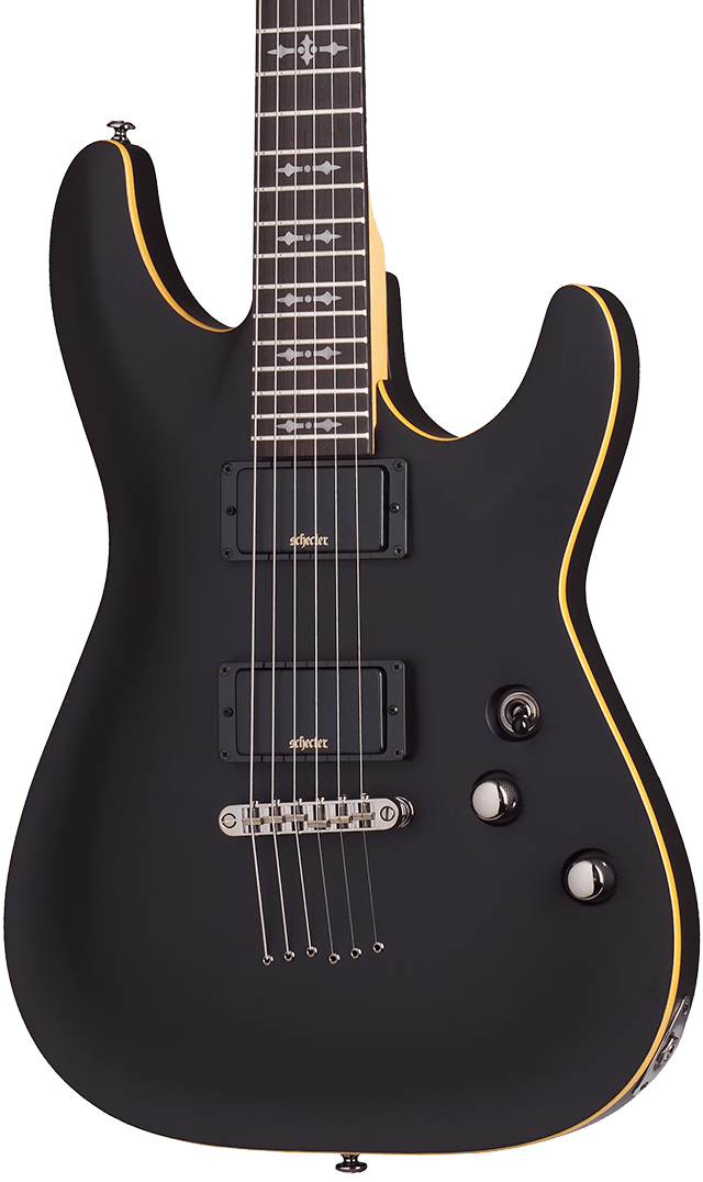 Schecter Demon 6 in Aged Black Satin