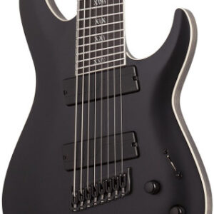 Schecter C-8 SLS Multiscale Elite Evil Twin in Black