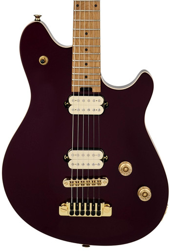 EVH Wolfgang Special TOM Hardtail Guitar In Oxblood, Baked Maple Board