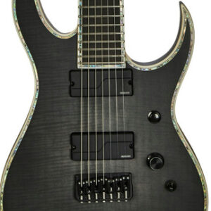 BC Rich Extreme Series Shredzilla 7 Exotic Electric Guitar in Transparent Black Satin
