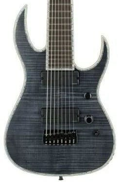 BC Rich Extreme Series Shredzilla 8 Exotic Electric Guitar in Transparent Black Satin