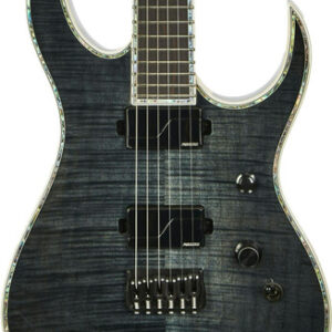 BC Rich Extreme Series Shredzilla Exotic Electric Guitar in Transparent Black Satin