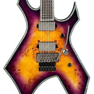 BC Rich Extreme Series Warlock Exotic Electric Guitar with Floyd Rose in Purple Haze