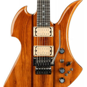 BC Rich Legacy Series Mockingbird Exotic ST Electric Guitar with Floyd Rose in Natural Koa