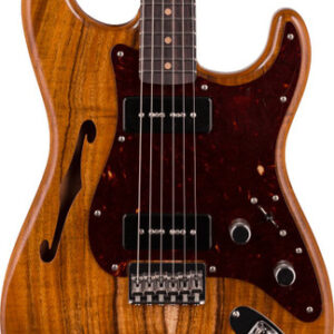 Fender Custom Shop Artisan Dual P-90 Koa Stratocaster Electric Guitar in Aged Natural