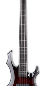 ESP LTD F-1005 Bass Guitar in See-thru Black Cherry Sunburst