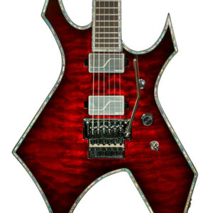 BC Rich Extreme Series Warlock Exotic Electric Guitar with Floyd Rose in Black Cherry