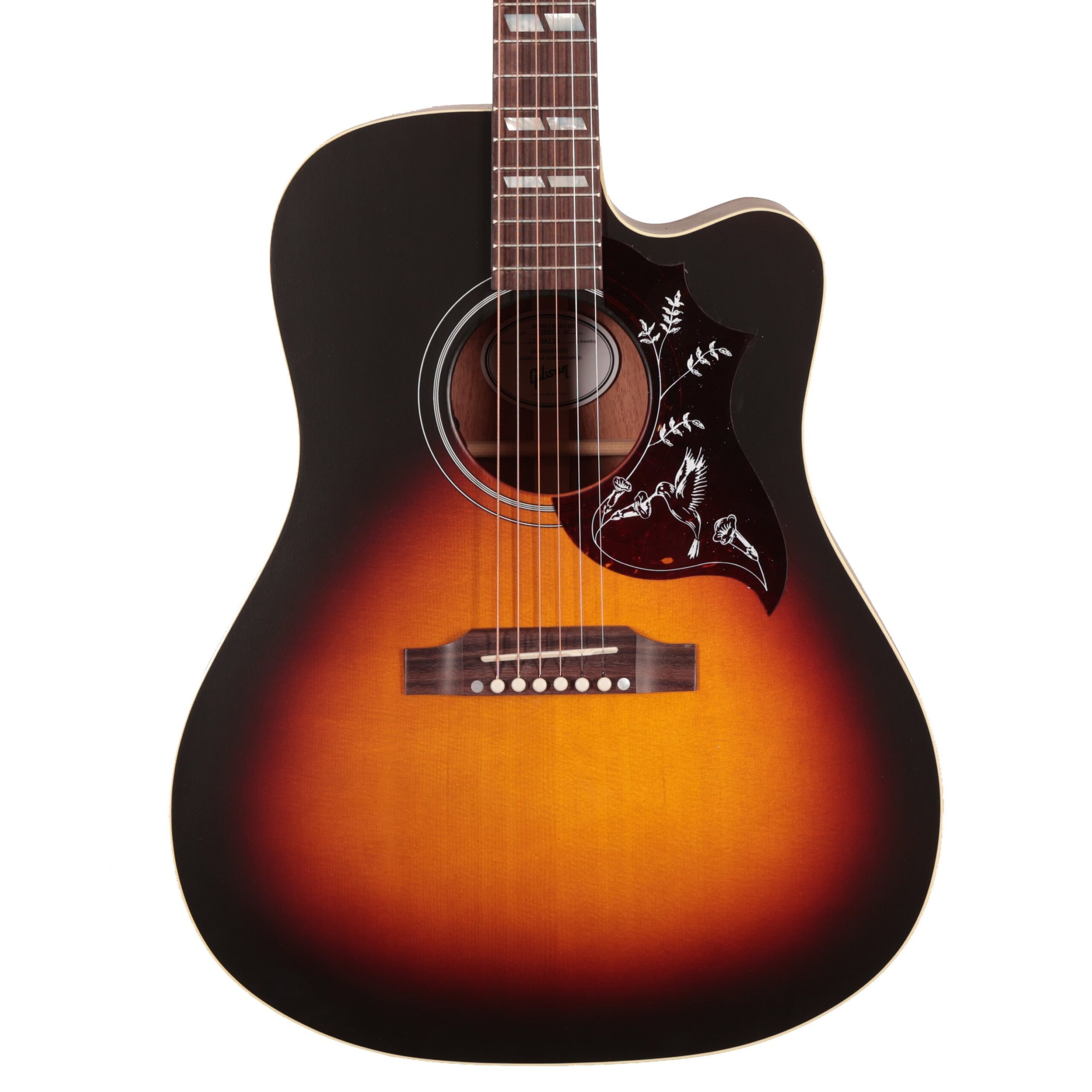 Gibson Hummingbird Studio EC Electro Acoustic Guitar in Tri-Burst Satin (40026)