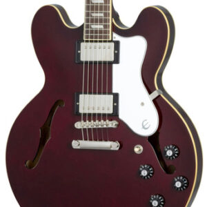 Epiphone Noel Gallagher Riviera Semi-Hollow Electric Guitar in Dark Wine Red