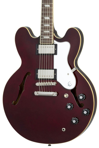 Epiphone Noel Gallagher Riviera Semi-Hollow Electric Guitar in Dark Wine Red