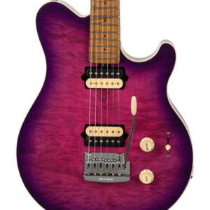 Music Man Axis Electric Guitar in Olallieberry Flame Top with Tremolo (30988)