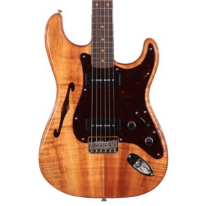 Fender Custom Shop Artisan Dual P-90 Koa Stratocaster Electric Guitar in Aged Natural (20016)