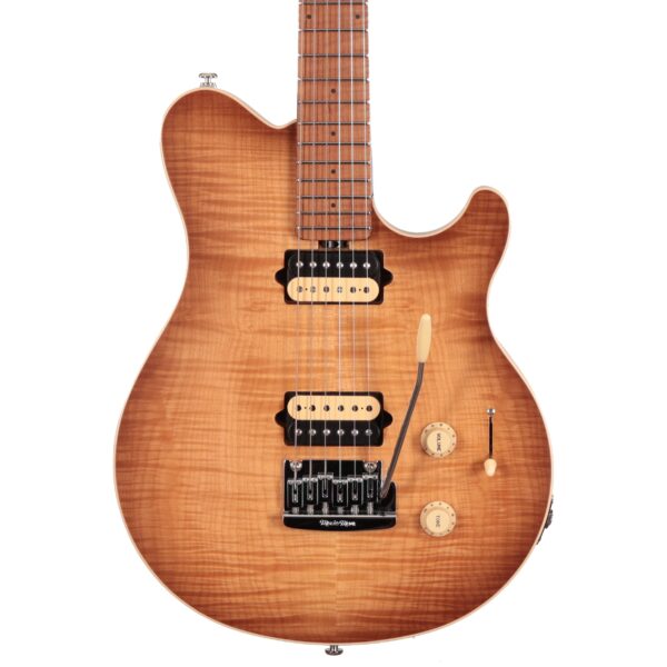 Music Man Axis Electric Guitar in Honey Pot Flame Top with Tremolo (40859)