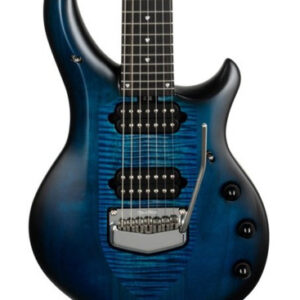 Music Man Majesty 7-String Electric Guitar in Blue Silk