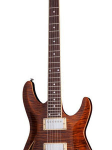 Schecter C-1 E/A Semi Hollow Electric Guitar in Cats Eye