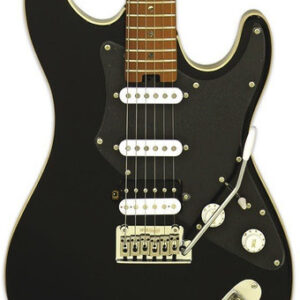 Aria 714 DG Electric Guitar in Black