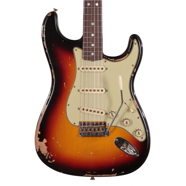 Fender Custom Shop Artist Collection Michael Landau 1968 Stratocaster in Bleached Three Colour Sunburst (45826)