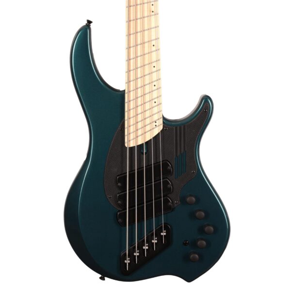 Dingwall NG-3 5-String Electric Bass Guitar in Gloss Black and Forest Green with Maple Fingerboard (48039)