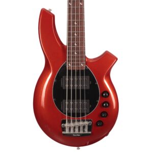 Music Man Bongo 5 HH 5-String Bass Guitar in Blood Orange (48122)