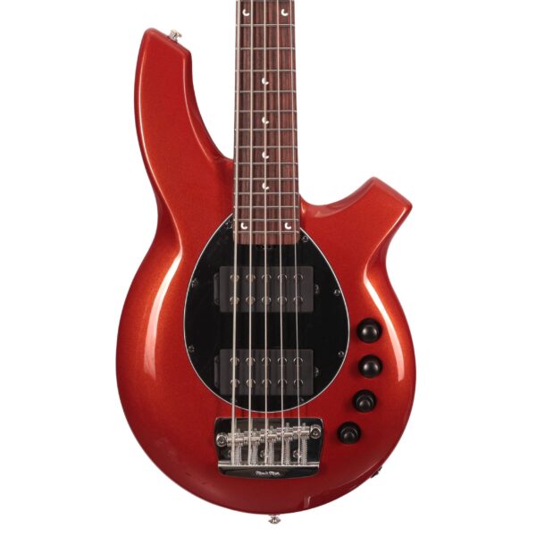 Music Man Bongo 5 HH 5-String Bass Guitar in Blood Orange (48122)
