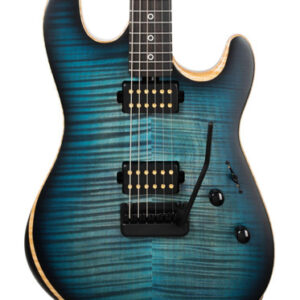 Music Man Sabre Guitar HH - 6 String - Rabea Massaad Carian Burst  - Ebony - No Pickguard - Black Hardware