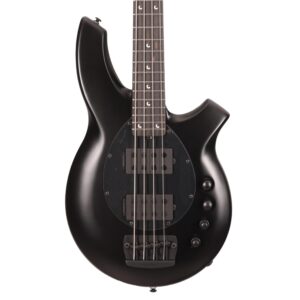 Music Man Bongo 4 HH Bass Guitar in Stealth Black (48135)