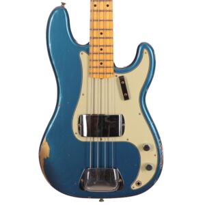 Fender Custom Shop '59 P-Bass Guitar in Faded Baltic Blue Roasted Ash Relic (50493)
