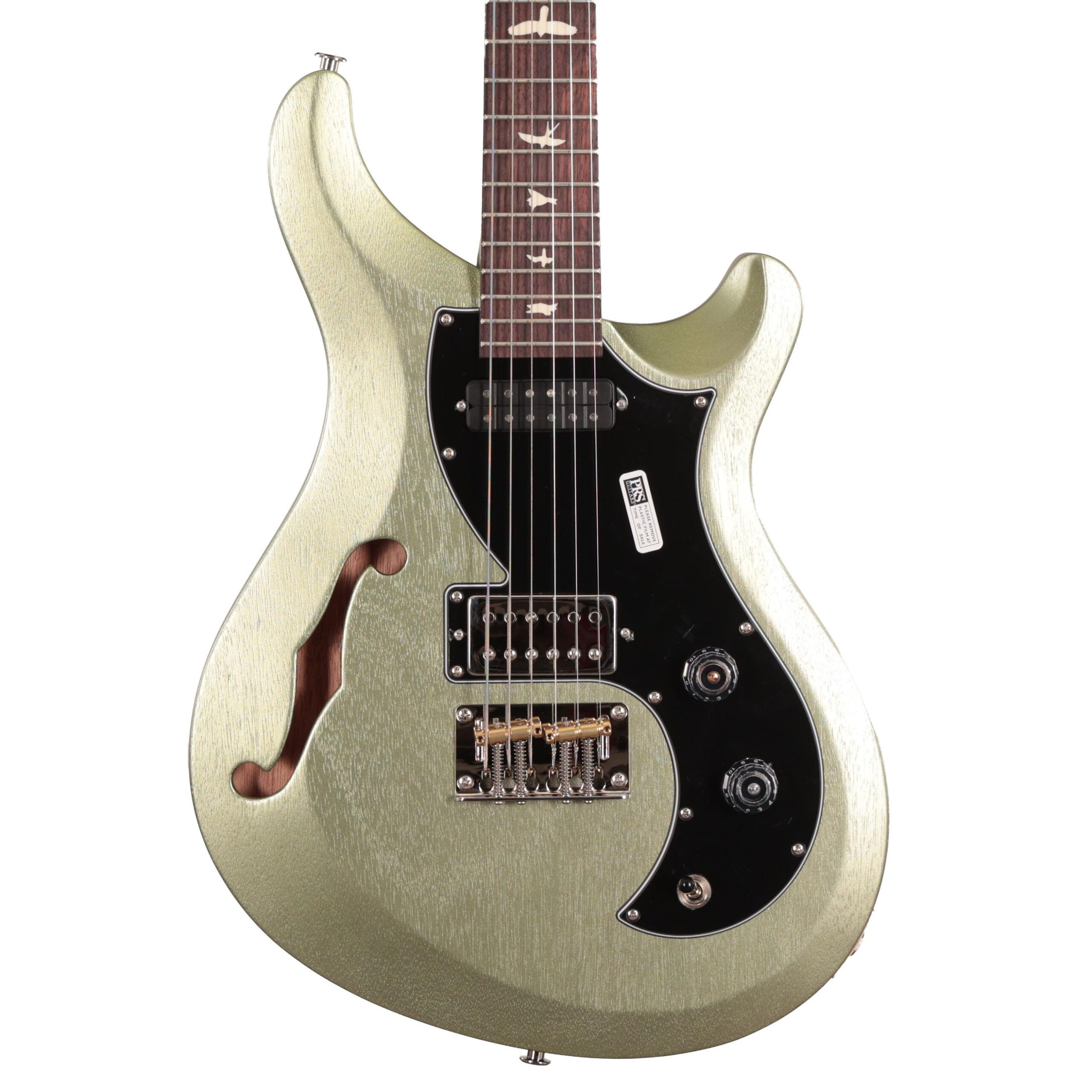 PRS S2 Vela Semi Hollow Satin Electric Guitar in Mavis Mint Metallic (50661)