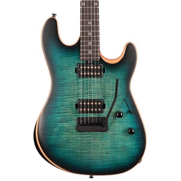 Music Man Sabre Guitar HH - 6 String - Rabea Massaad Carian Burst  - Ebony - No Pickguard - Black Hardware (51453)