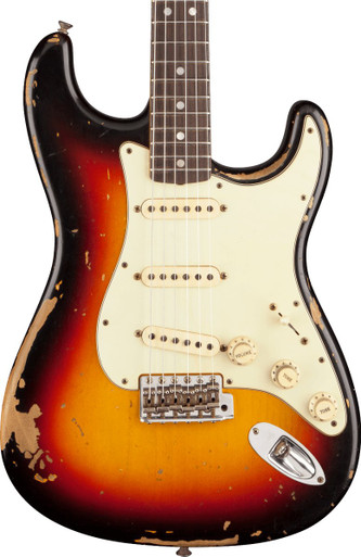 Fender Custom Shop Artist Collection Michael Landau 1968 Stratocaster in Bleached Three Colour Sunburst (20051)