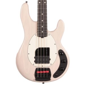Music Man Tim Commerford StingRay Passive Bass Guitar in Fright Night White (53584)