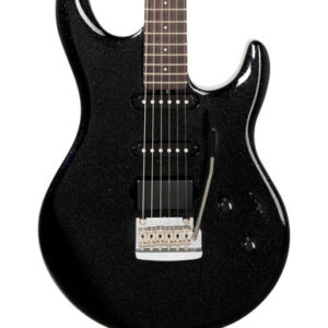 Music Man Luke 4 HSS Electric Guitar in Black Sparkle