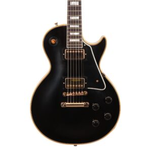 Gibson Custom Shop 1957 Les Paul Custom Reissue 2-Pickup VOS Electric Guitar in Ebony (54093)