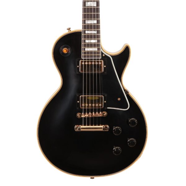 Gibson Custom Shop 1957 Les Paul Custom Reissue 2-Pickup VOS Electric Guitar in Ebony (54093)