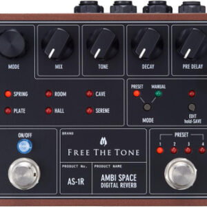 Free The Tone AS-1R Ambi Space Digital Reverb Pedal