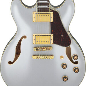 Ibanez AS73G-MSF AS Series Semi-Hollow Electric Guitar in Moonstone Silver Flat