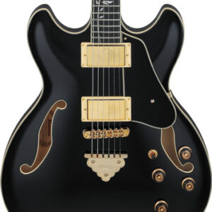 Ibanez AS93SP-BK AS Series Semi-Hollow Electric Guitar in Black