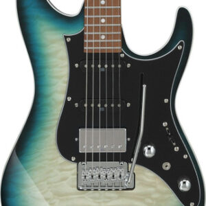 Ibanez AZ24P1QM Premium Electric Guitar in Deep Ocean Blonde