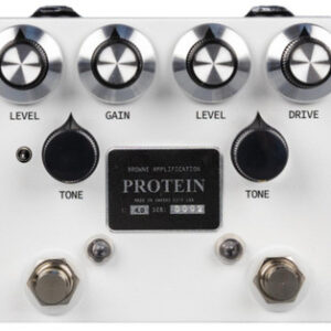 Browne Amplification The Protein V4 Dual Overdrive Pedal in White
