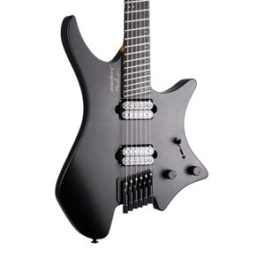 Strandberg Boden Metal NX 6 Electric Guitar in Black Granite, Roasted Maple Neck